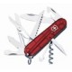 Švýcarský kapesní nůž Victorinox Huntsman transparentní červený 1.3713.T